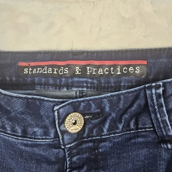 Standards & Practices Jeans 28 Women’s  Dark Wash Denim Rodeo Cowgirl Western - Picture 2 of 12